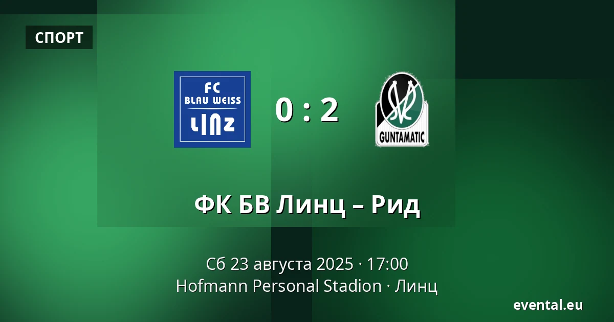 ФК БВ Линц – Рид — Hofmann Personal Stadion, Линц
