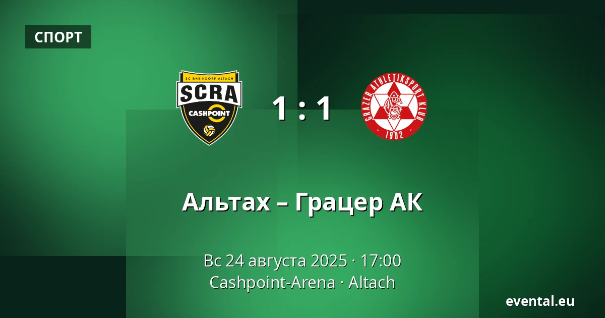 Альтах – Грацер АК — Cashpoint-Arena, Altach
