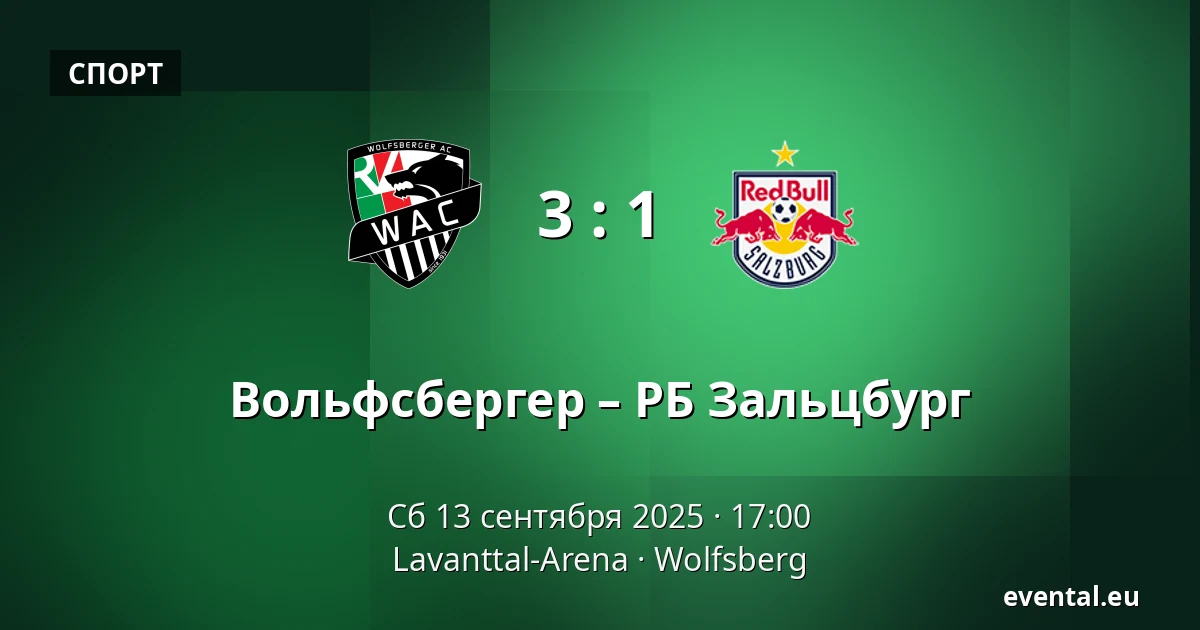 Вольфсбергер – РБ Зальцбург — Lavanttal-Arena, Wolfsberg