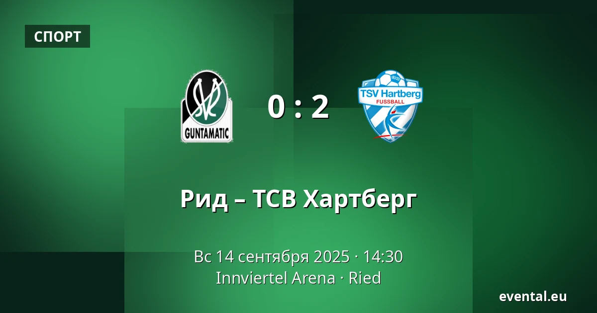 Рид – ТСВ Хартберг — Innviertel Arena, Ried