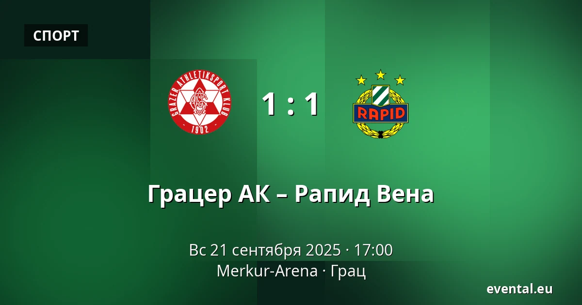 Грацер АК – Рапид Вена — Merkur-Arena, Грац