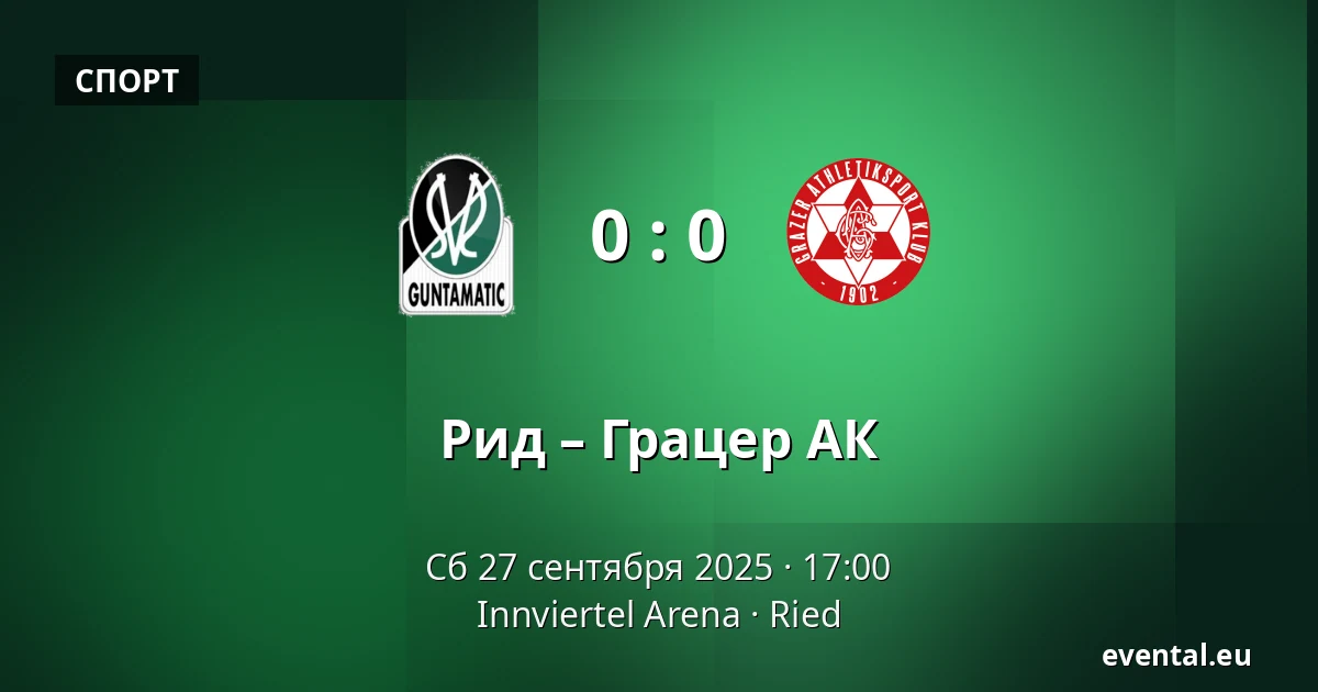 Рид – Грацер АК — Innviertel Arena, Ried