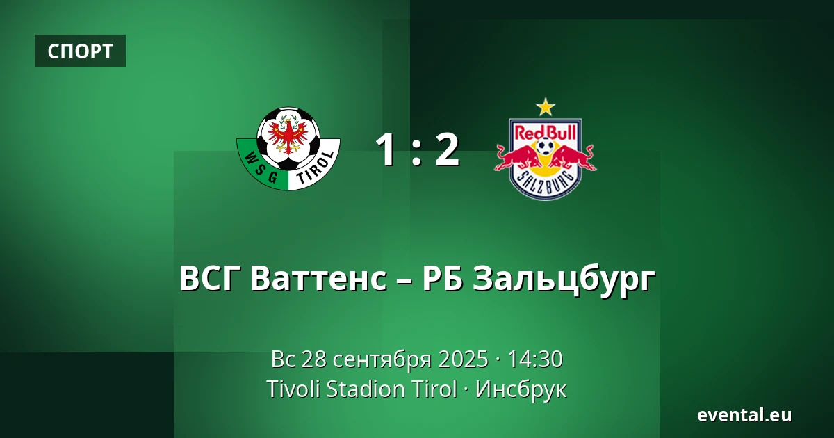 ВСГ Ваттенс – РБ Зальцбург — Tivoli Stadion Tirol, Инсбрук