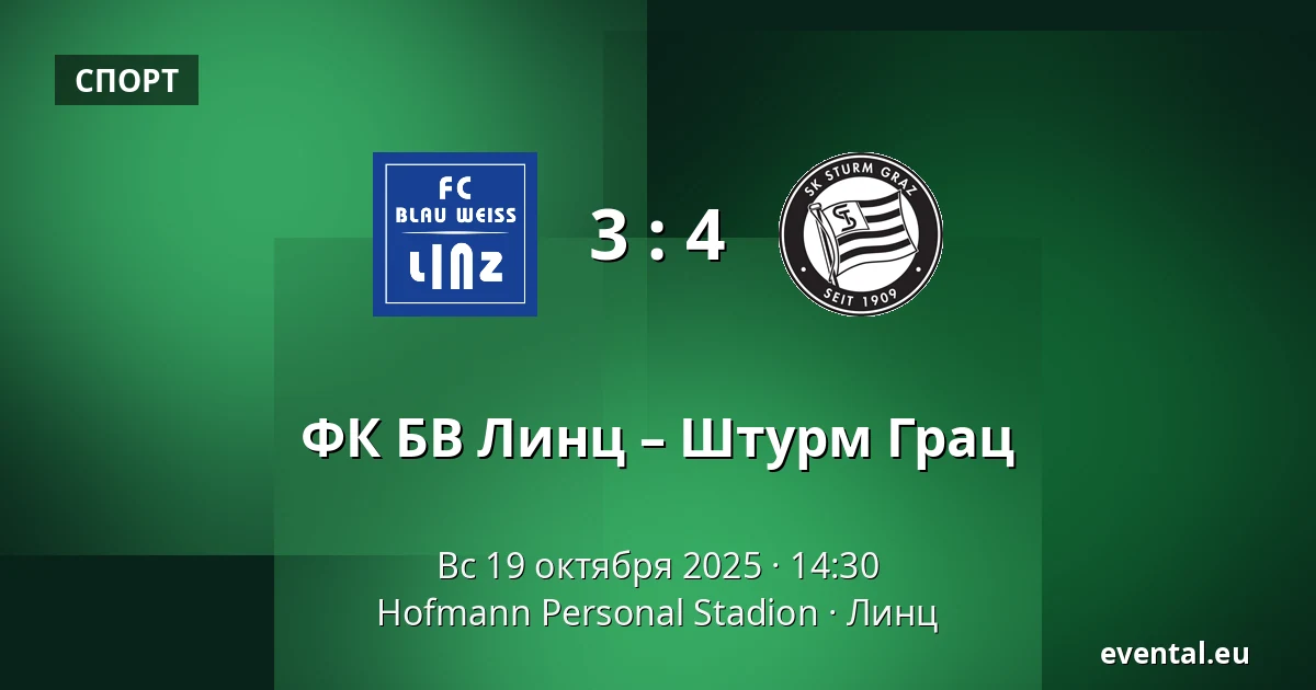 ФК БВ Линц – Штурм Грац — Hofmann Personal Stadion, Линц