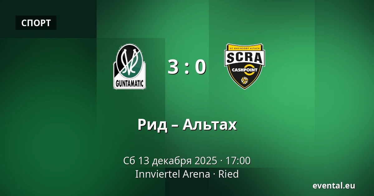 Рид – Альтах — Innviertel Arena, Ried