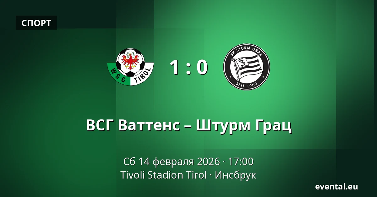 ВСГ Ваттенс – Штурм Грац — Tivoli Stadion Tirol, Инсбрук