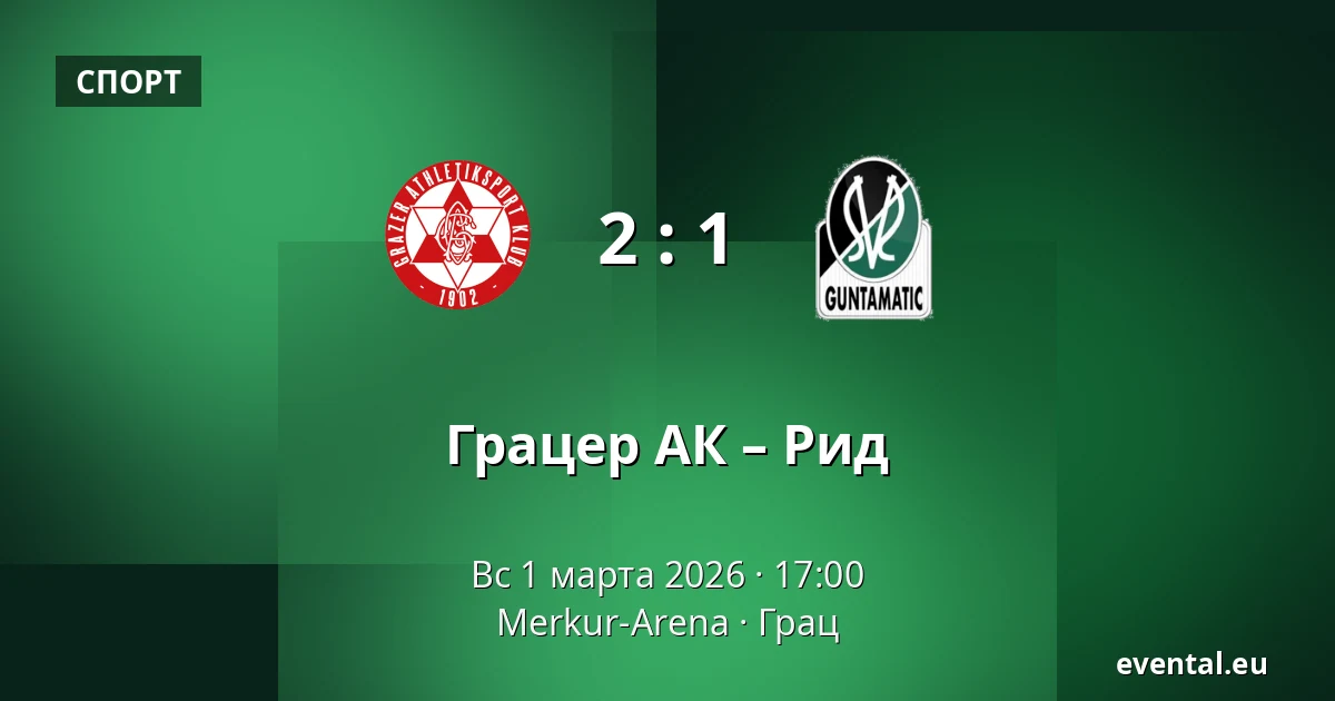 Грацер АК – Рид — Merkur-Arena, Грац
