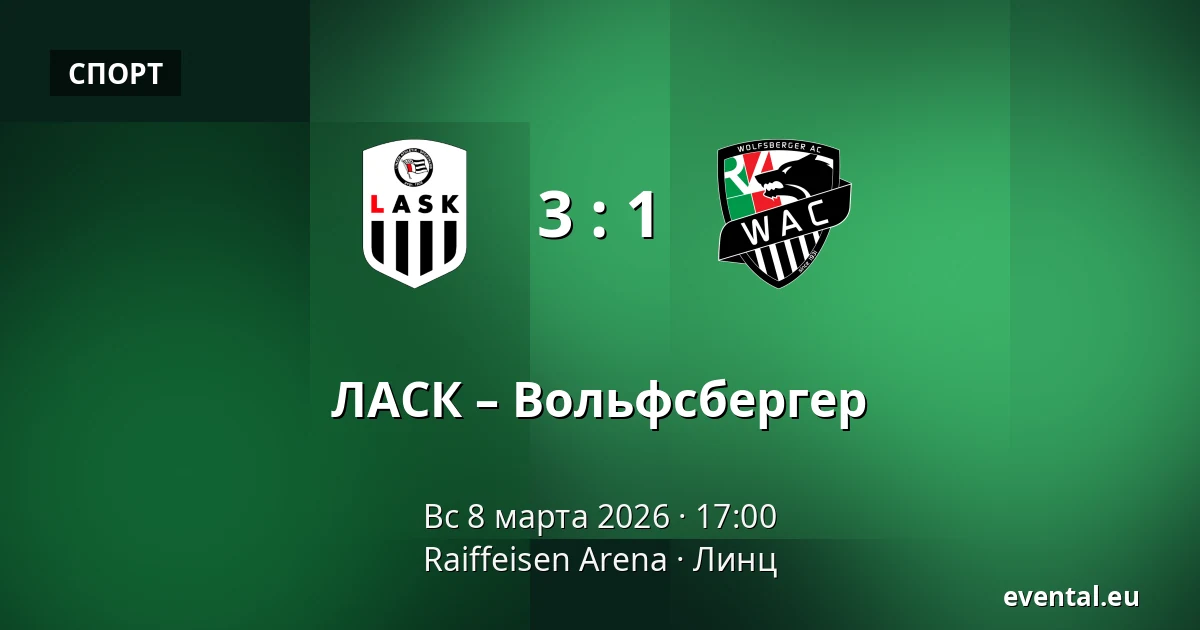 ЛАСК – Вольфсбергер — Raiffeisen Arena, Линц