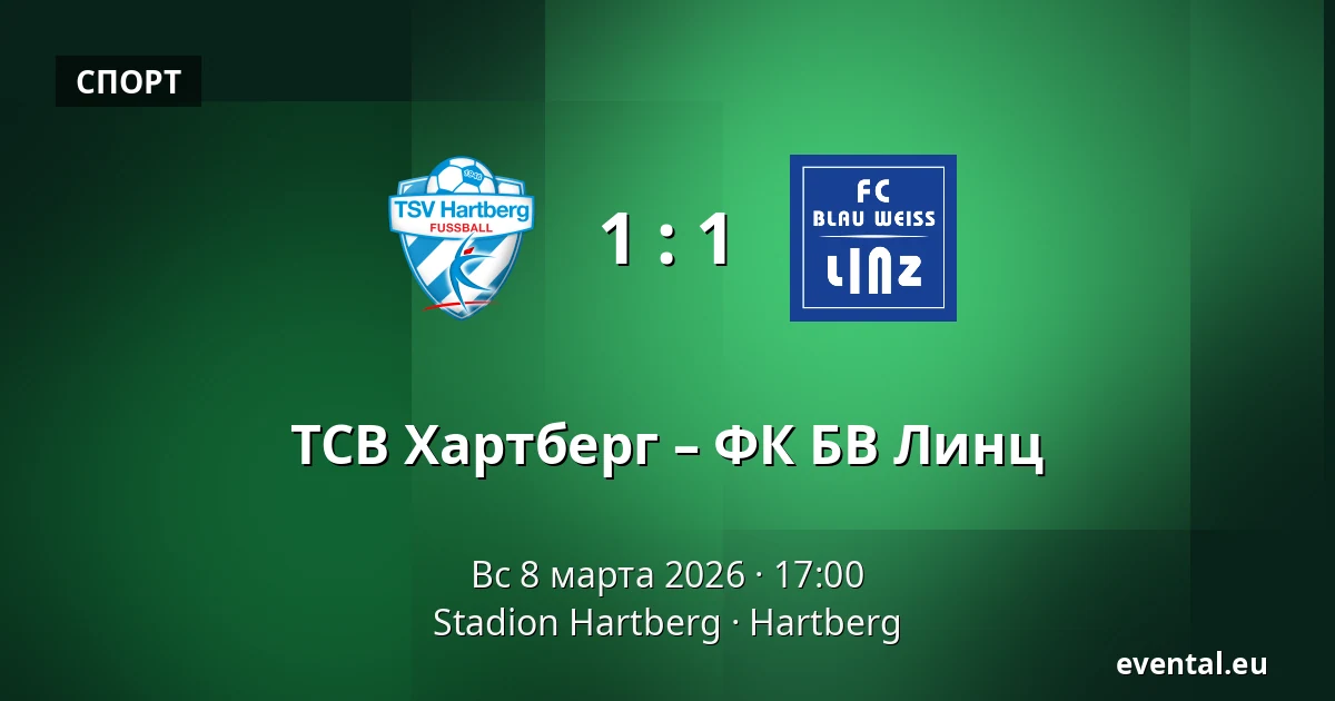 ТСВ Хартберг – ФК БВ Линц — Stadion Hartberg, Hartberg