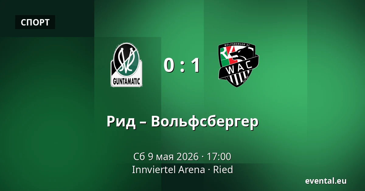 Рид – Вольфсбергер — Innviertel Arena, Ried
