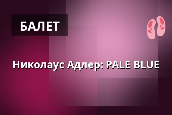 Николаус Адлер: PALE BLUE — WUK, Вена