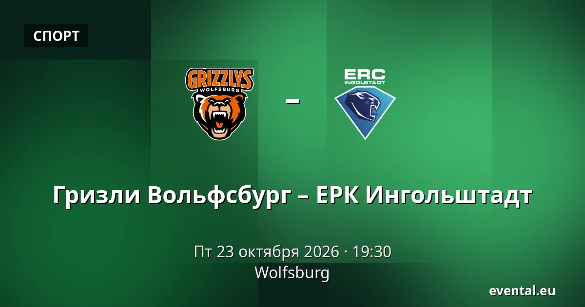 Гризли Вольфсбург – ЕРК Ингольштадт — Wolfsburg