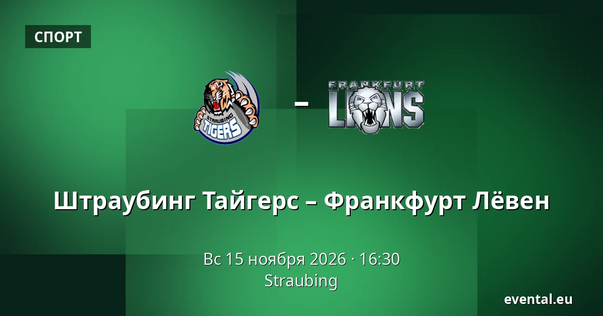 Штраубинг Тайгерс – Франкфурт Лёвен — Straubing
