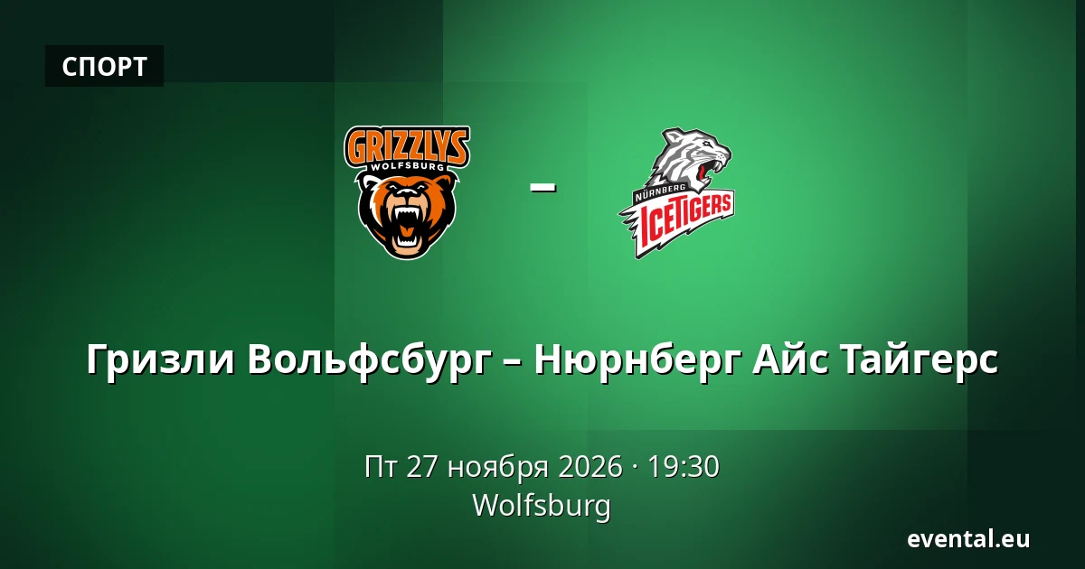 Гризли Вольфсбург – Нюрнберг Айс Тайгерс — Wolfsburg