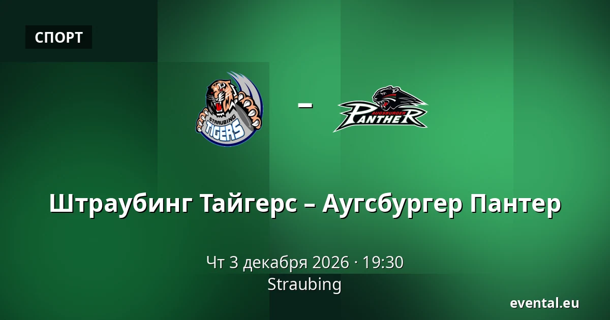 Штраубинг Тайгерс – Аугсбургер Пантер — Straubing
