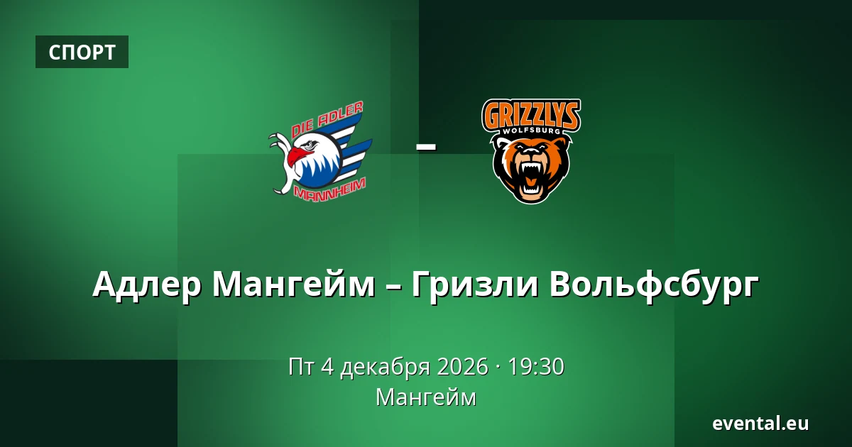 Адлер Мангейм – Гризли Вольфсбург — Мангейм