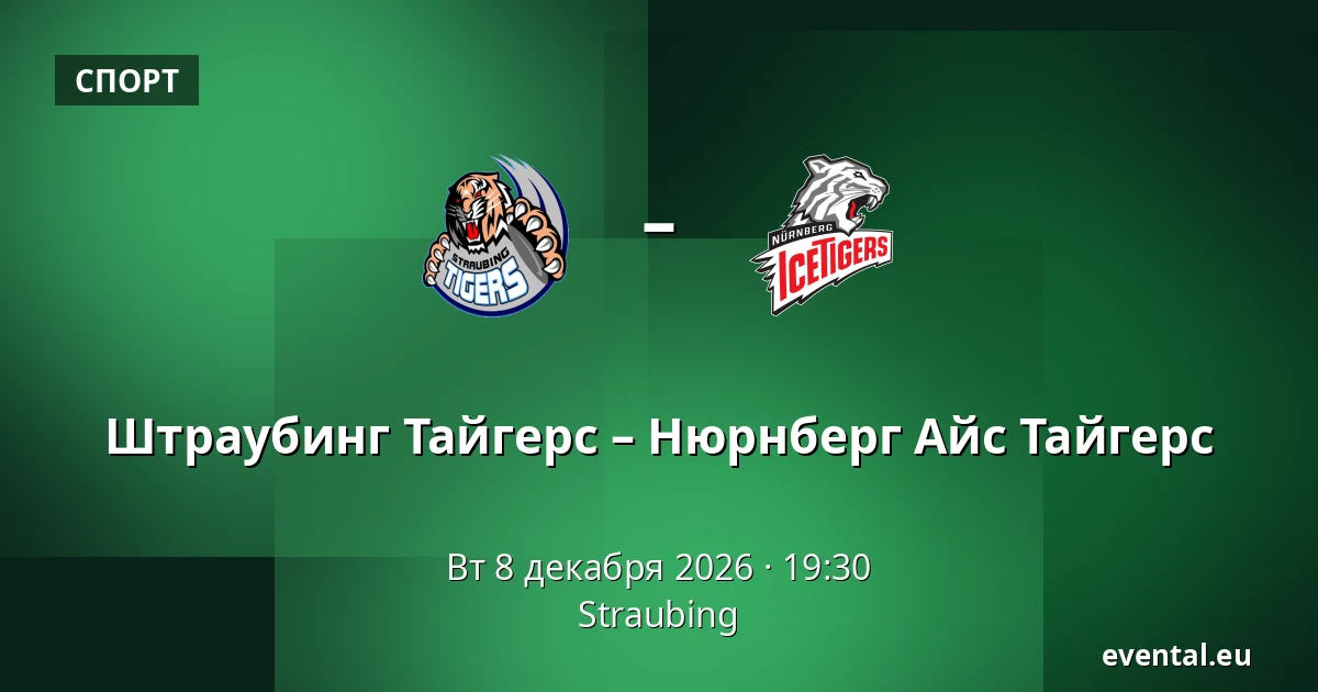 Штраубинг Тайгерс – Нюрнберг Айс Тайгерс — Straubing