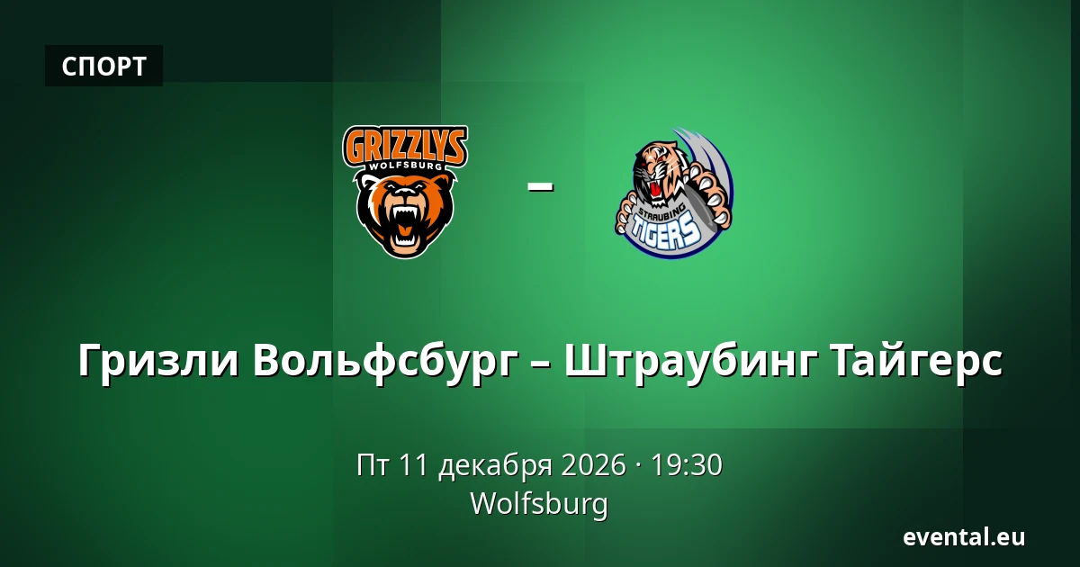 Гризли Вольфсбург – Штраубинг Тайгерс — Wolfsburg