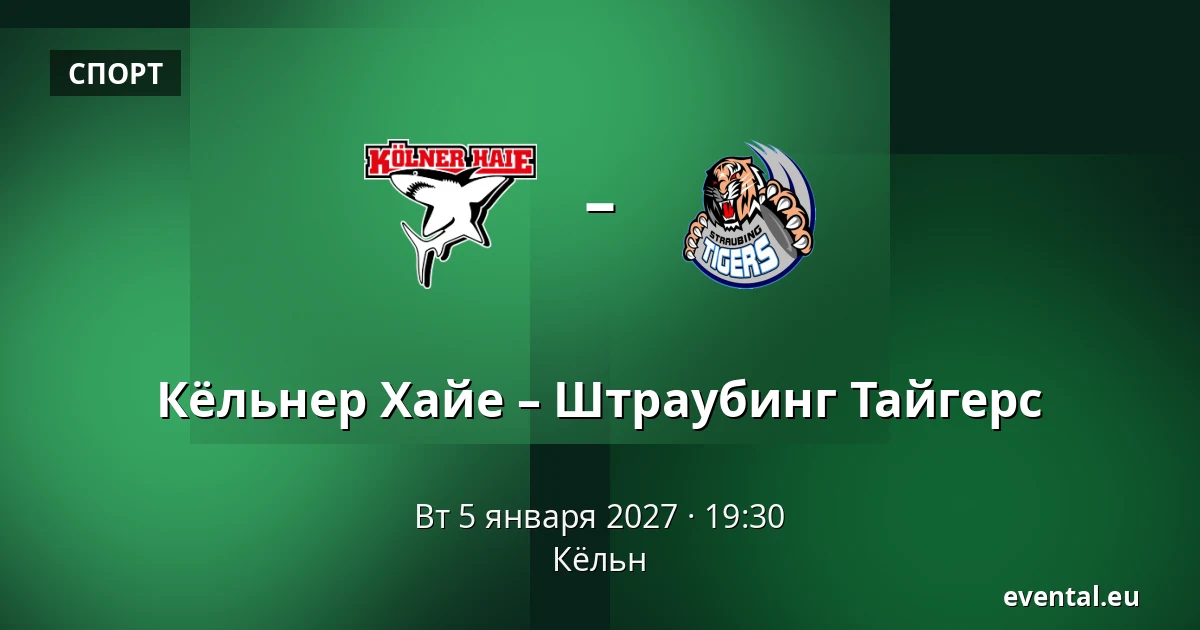Кёльнер Хайе – Штраубинг Тайгерс — Кёльн