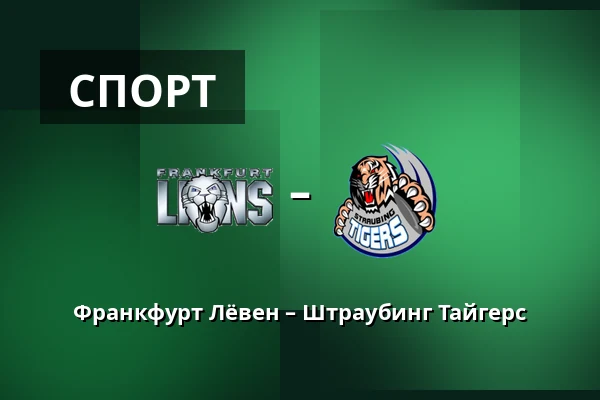 Франкфурт Лёвен – Штраубинг Тайгерс — Франкфурт-на-Майне