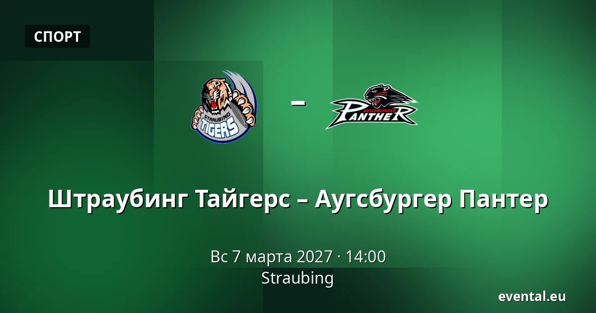 Штраубинг Тайгерс – Аугсбургер Пантер — Straubing
