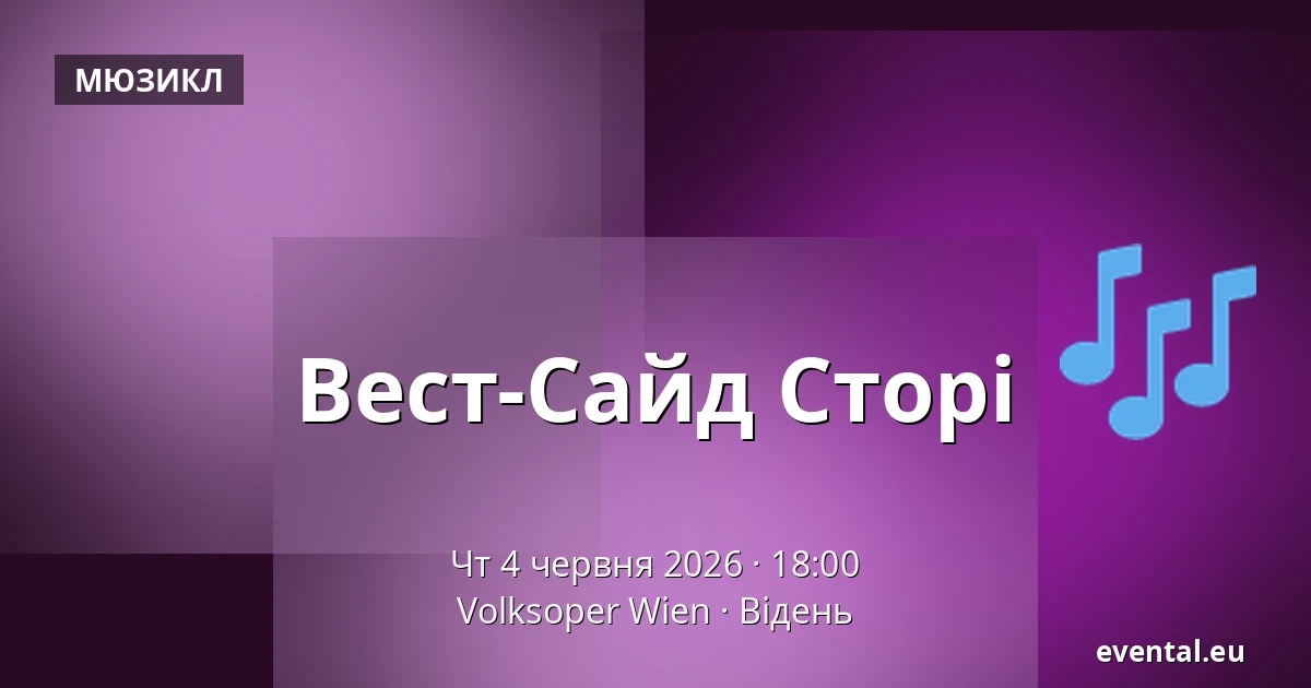 Вест-Сайд Сторі — Volksoper Wien, Відень