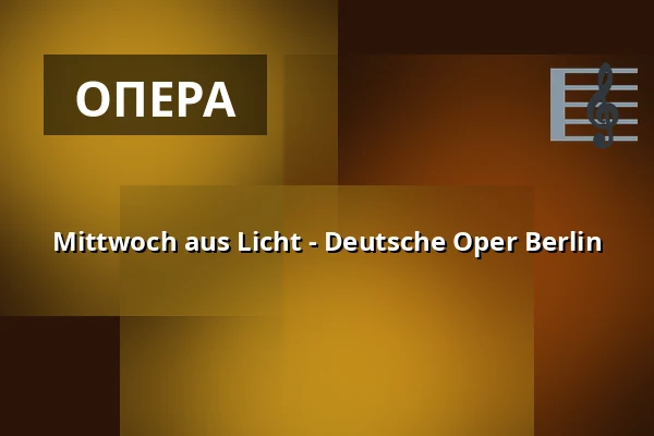 Mittwoch aus Licht - Deutsche Oper Berlin — Hauptbühne, Берлін