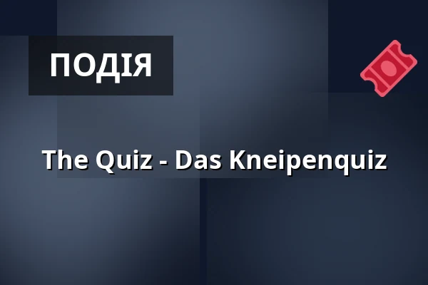 The Quiz - Das Kneipenquiz — Theater Sapperlot H.P. Frohnmaier, Lorsch