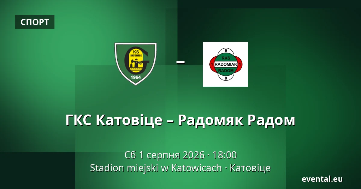 ГКС Катовіце – Радомяк Радом — Stadion miejski w Katowicach, Катовіце