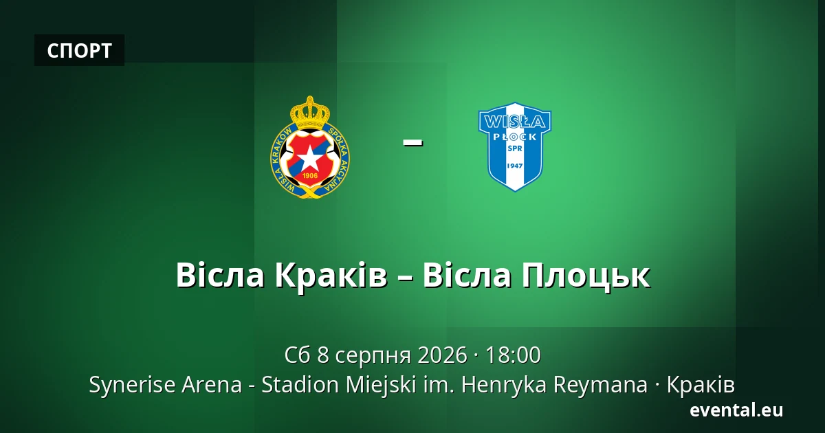Вісла Краків – Вісла Плоцьк — Synerise Arena - Stadion Miejski im. Henryka Reymana, Краків