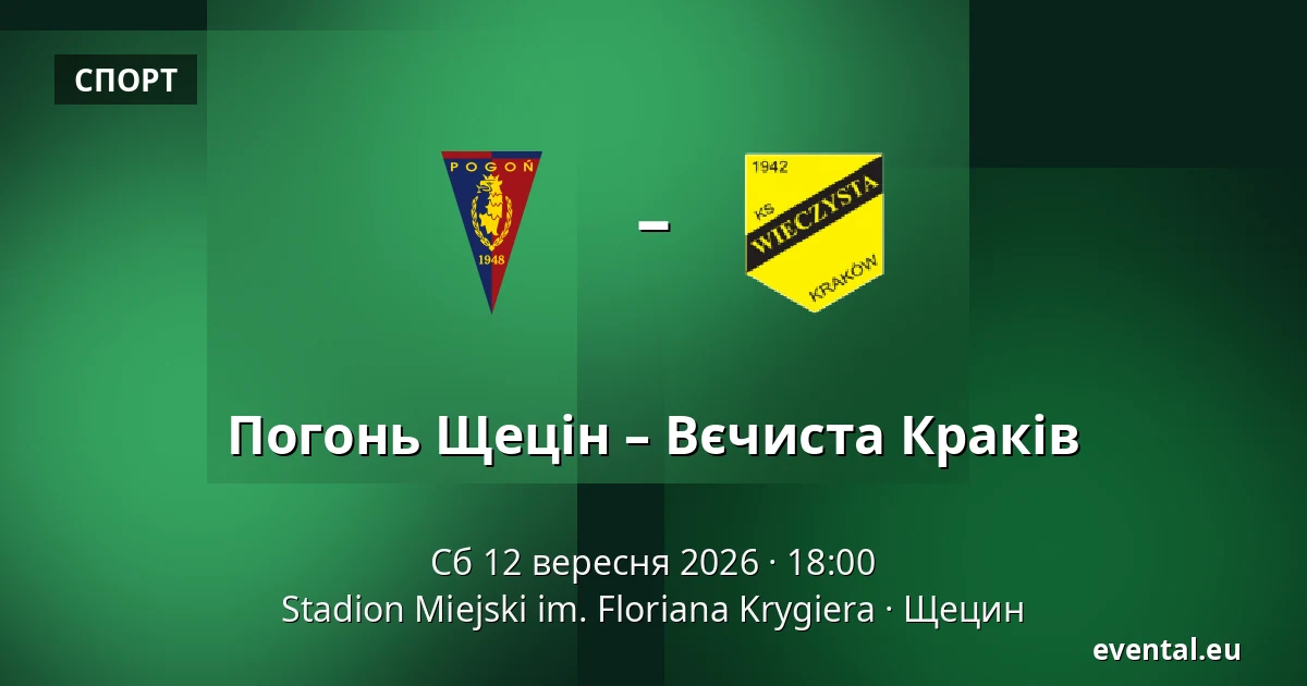 Погонь Щецін – Вєчиста Краків — Stadion Miejski im. Floriana Krygiera, Щецин