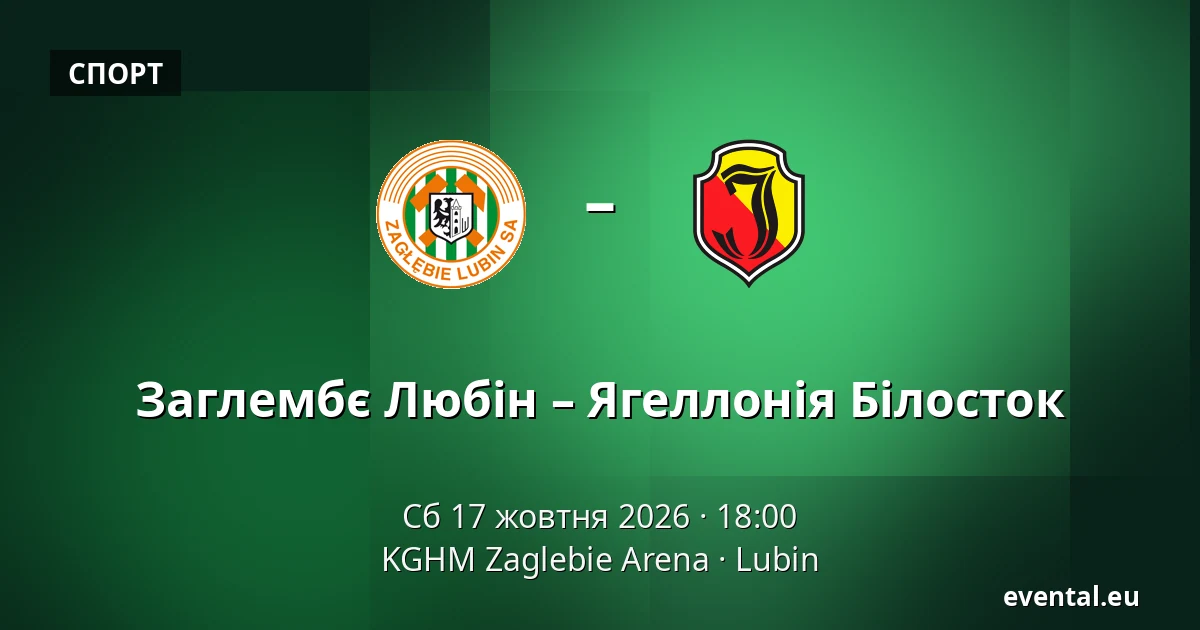 Заглембє Любін – Ягеллонія Білосток — KGHM Zaglebie Arena, Lubin
