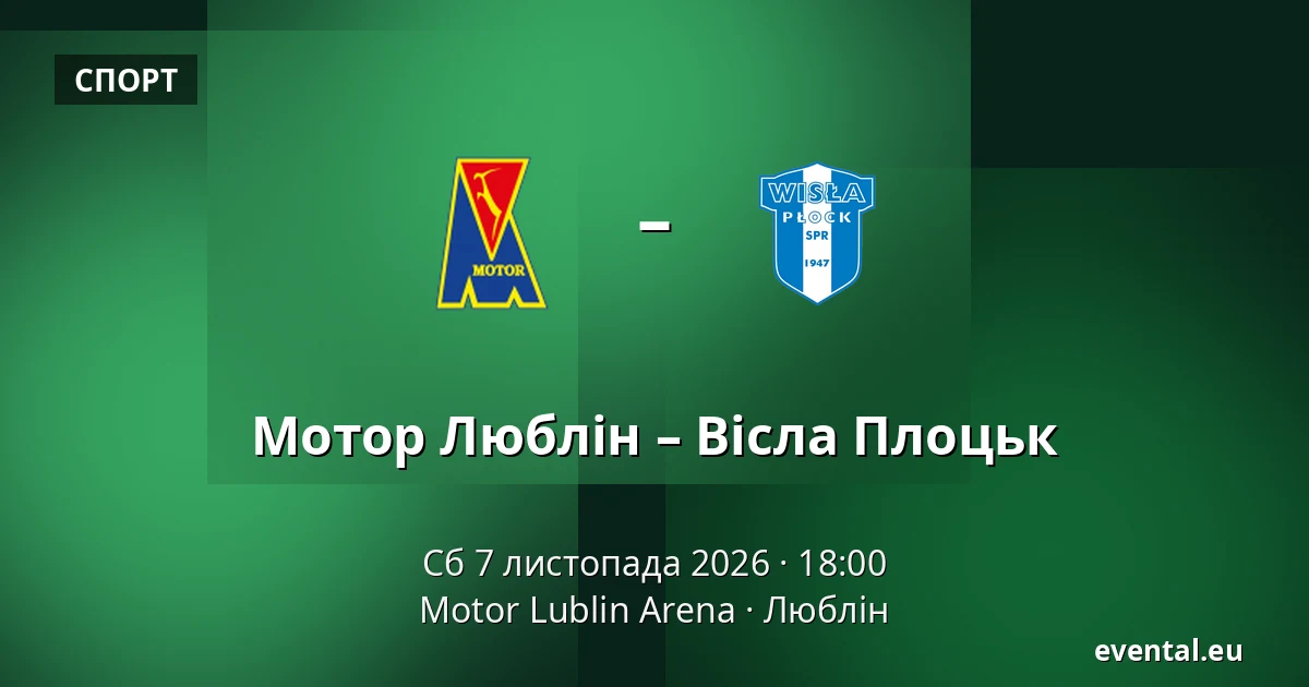Мотор Люблін – Вісла Плоцьк — Motor Lublin Arena, Люблін