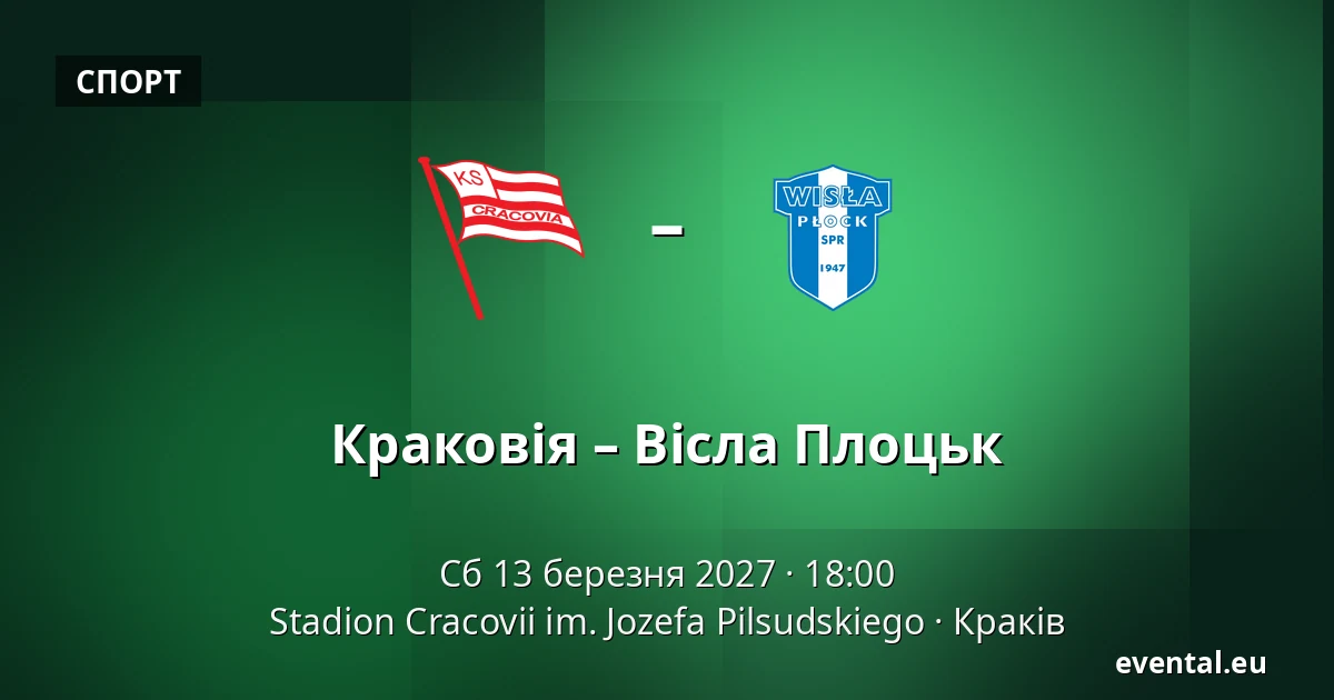 Краковія – Вісла Плоцьк — Stadion Cracovii im. Jozefa Pilsudskiego, Краків