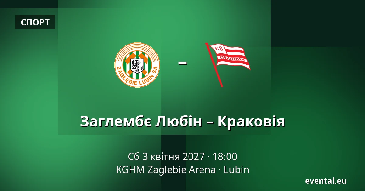 Заглембє Любін – Краковія — KGHM Zaglebie Arena, Lubin