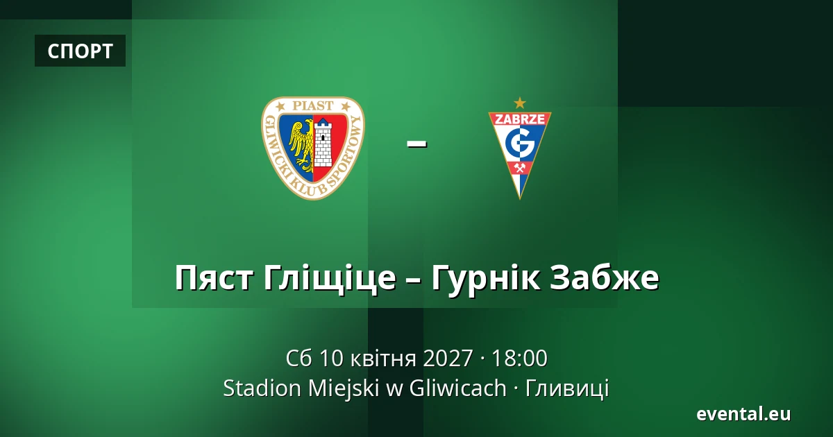 Пяст Гліщіце – Гурнік Забже — Stadion Miejski w Gliwicach, Гливиці