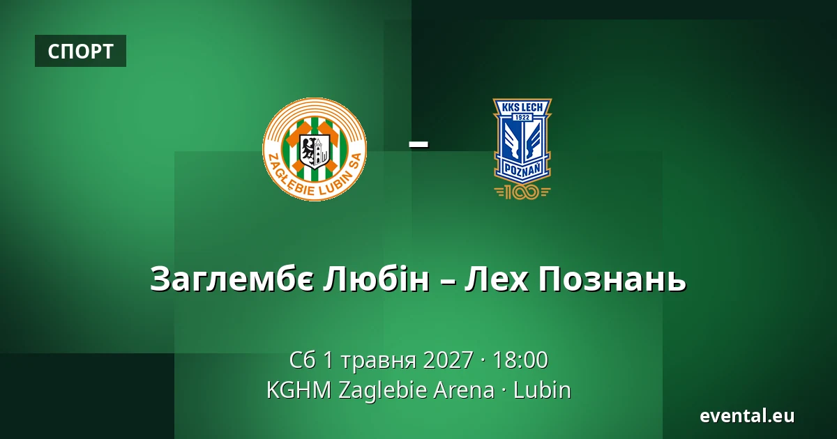 Заглембє Любін – Лех Познань — KGHM Zaglebie Arena, Lubin