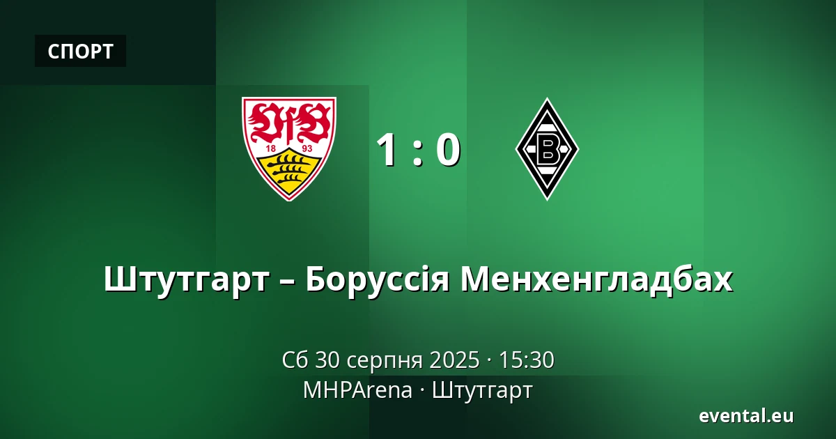 Штутгарт – Боруссія Менхенгладбах — MHPArena, Штутгарт