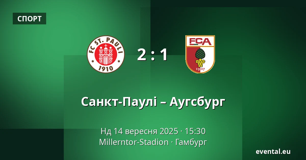 Санкт-Паулі – Аугсбург — Millerntor-Stadion, Гамбург