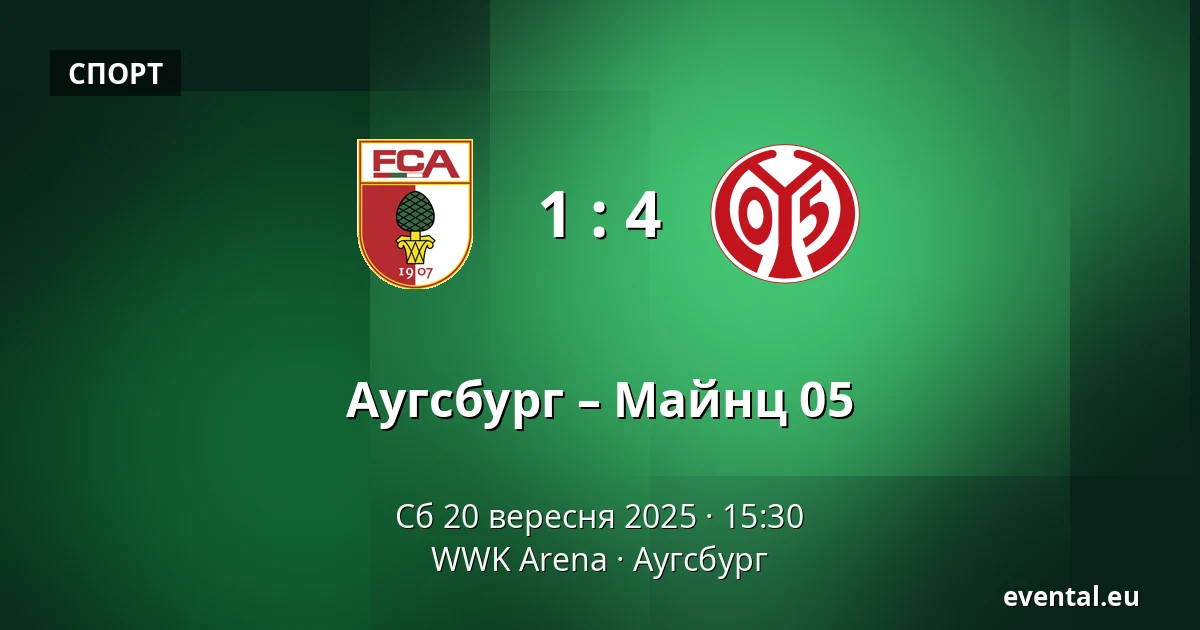 Аугсбург – Майнц 05 — WWK Arena, Аугсбург