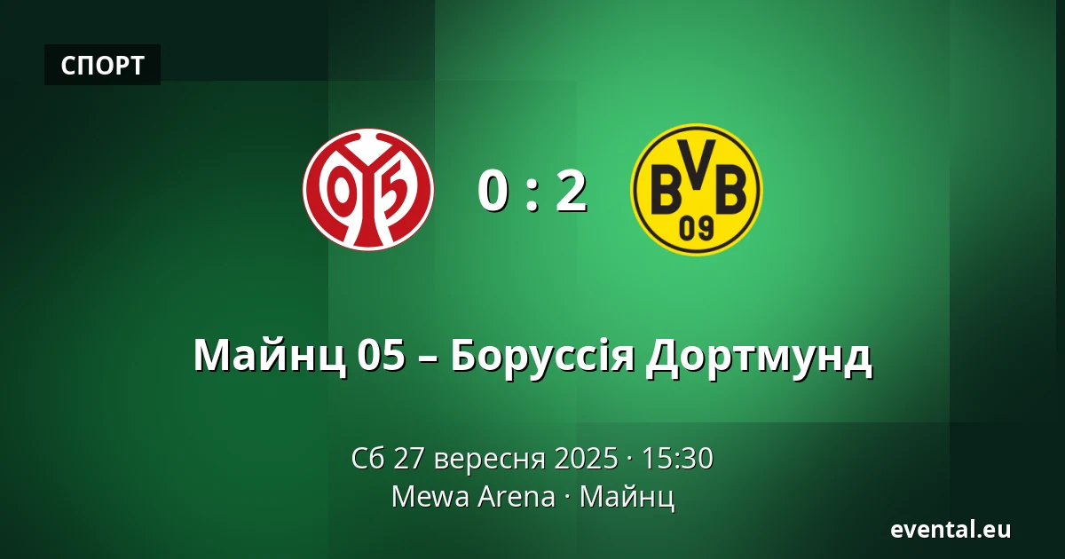Майнц 05 – Боруссія Дортмунд — Mewa Arena, Майнц