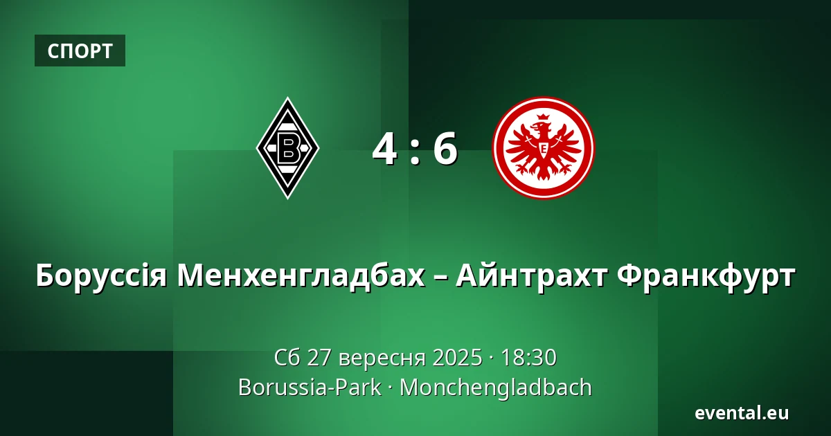 Боруссія Менхенгладбах – Айнтрахт Франкфурт — Borussia-Park, Monchengladbach
