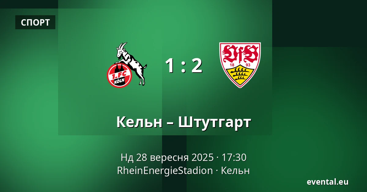 Кельн – Штутгарт — RheinEnergieStadion, Кельн