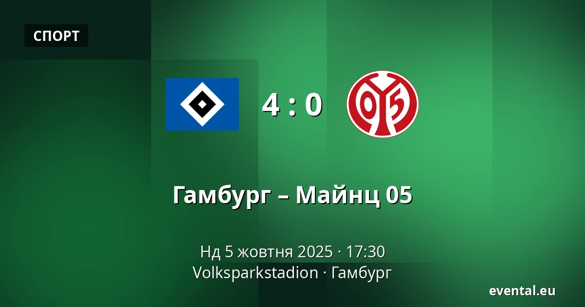 Гамбург – Майнц 05 — Volksparkstadion, Гамбург