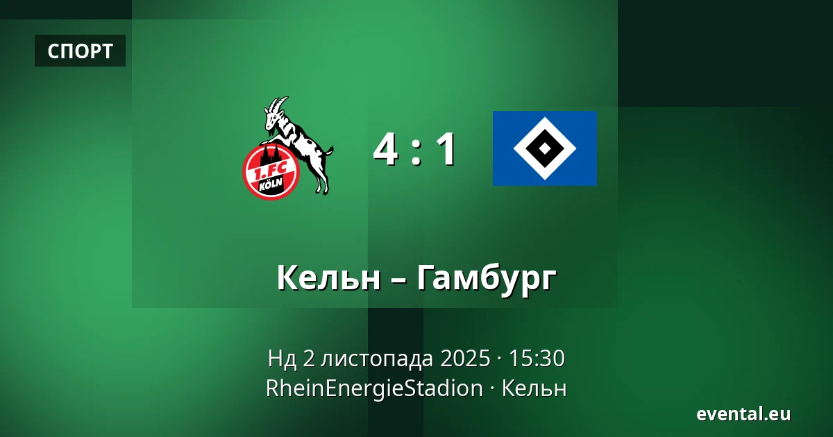 Кельн – Гамбург — RheinEnergieStadion, Кельн