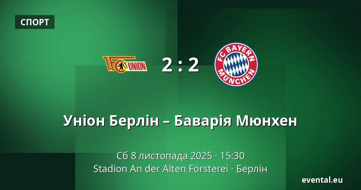 Уніон Берлін – Баварія Мюнхен — Stadion An der Alten Försterei, Берлін