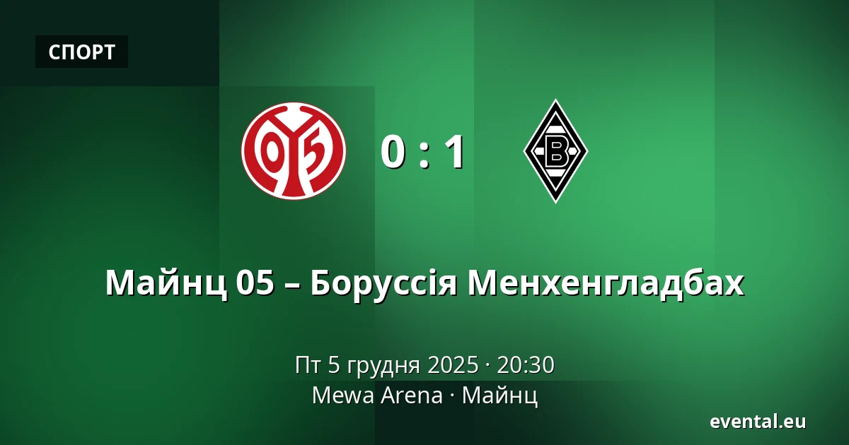 Майнц 05 – Боруссія Менхенгладбах — Mewa Arena, Майнц