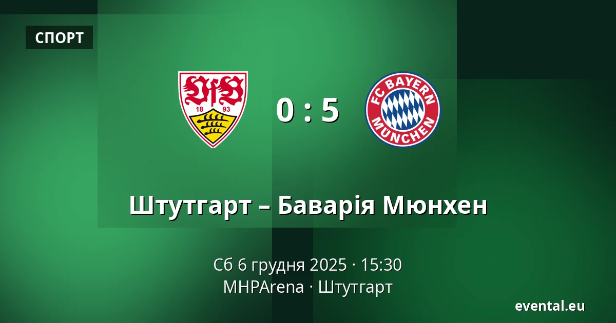 Штутгарт – Баварія Мюнхен — MHPArena, Штутгарт