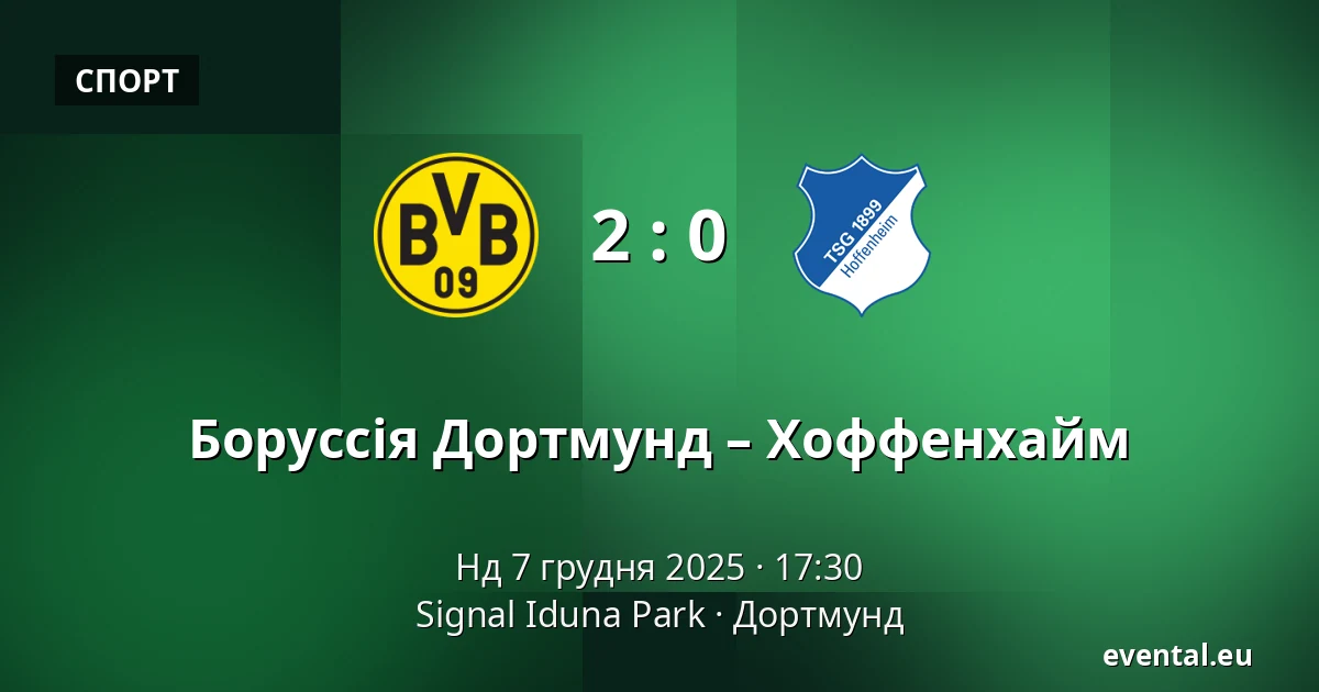 Боруссія Дортмунд – Хоффенхайм — Signal Iduna Park, Дортмунд