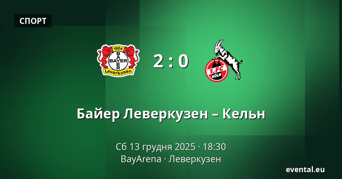Байер Леверкузен – Кельн — BayArena, Леверкузен